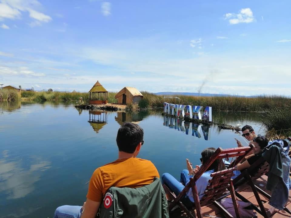 Uros Aruma Uro On Uros Floating Islands Puno Exterior photo