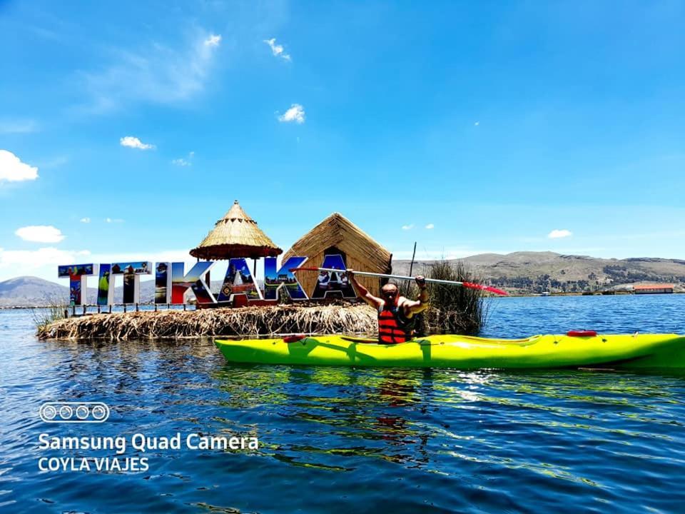 Uros Aruma Uro On Uros Floating Islands Puno Exterior photo