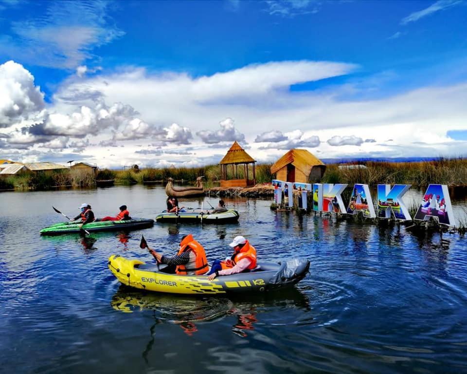 Uros Aruma Uro On Uros Floating Islands Puno Exterior photo